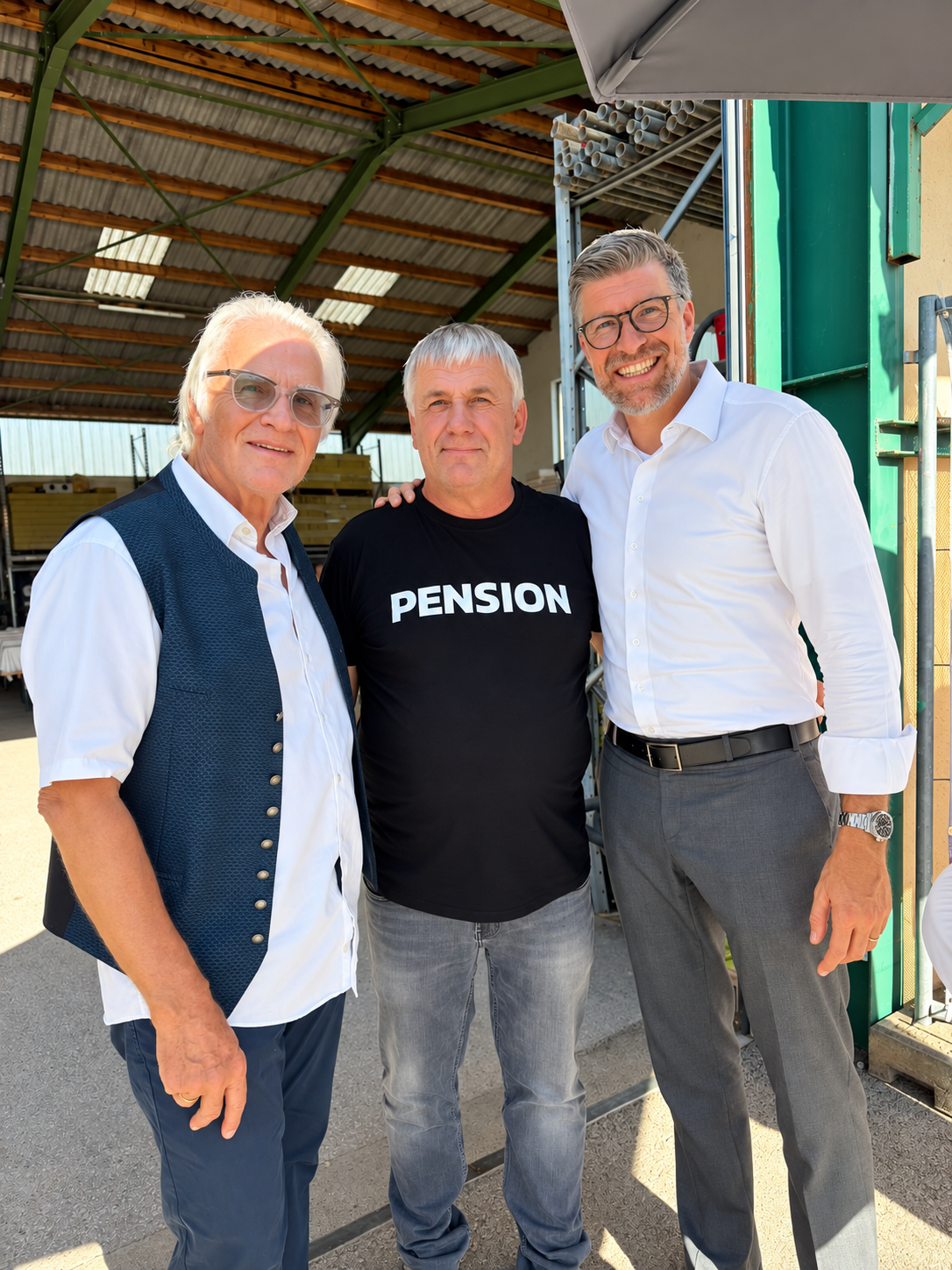 Abschied Robert -Pension Abschiedsfest Robert Schöll Bau